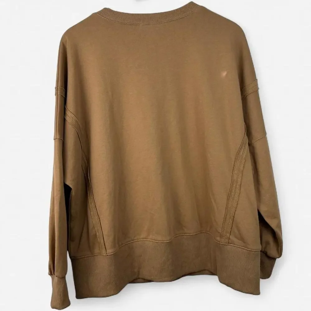 Cowgirl studded sweatshirt cozy tan sweatshirt - Picture 7 of 8